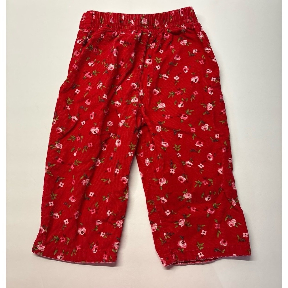 Vintage Kids Clothes McKids McDonald's Red Rose Corduroy (12 mon) - Picture 4 of 7